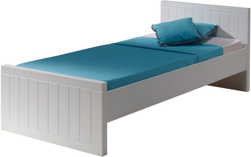 Kinderbed Robin - Wit - 90x200 cm - Met Bedlade