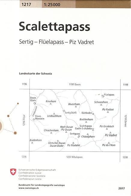 BUNDESAMT - 1217 SCALETTAPASS ECHELLE 1 25 000