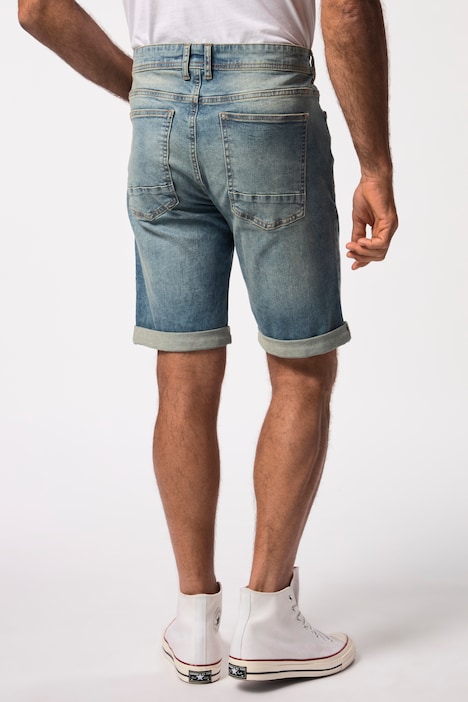Jeans-Bermuda FLEXNAMIC®, Denim, Bauchfit, 5-Pocket, bis Gr. 72