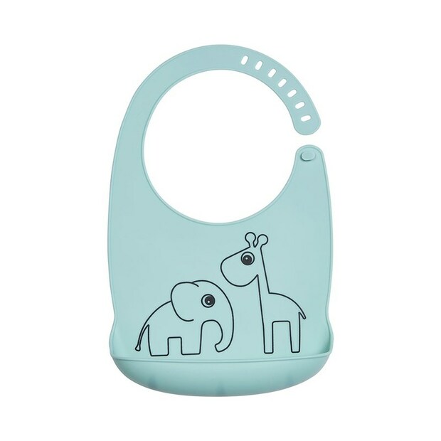 Bavoir silicone DEER FRIENDS Bleu - DONE BY DEER