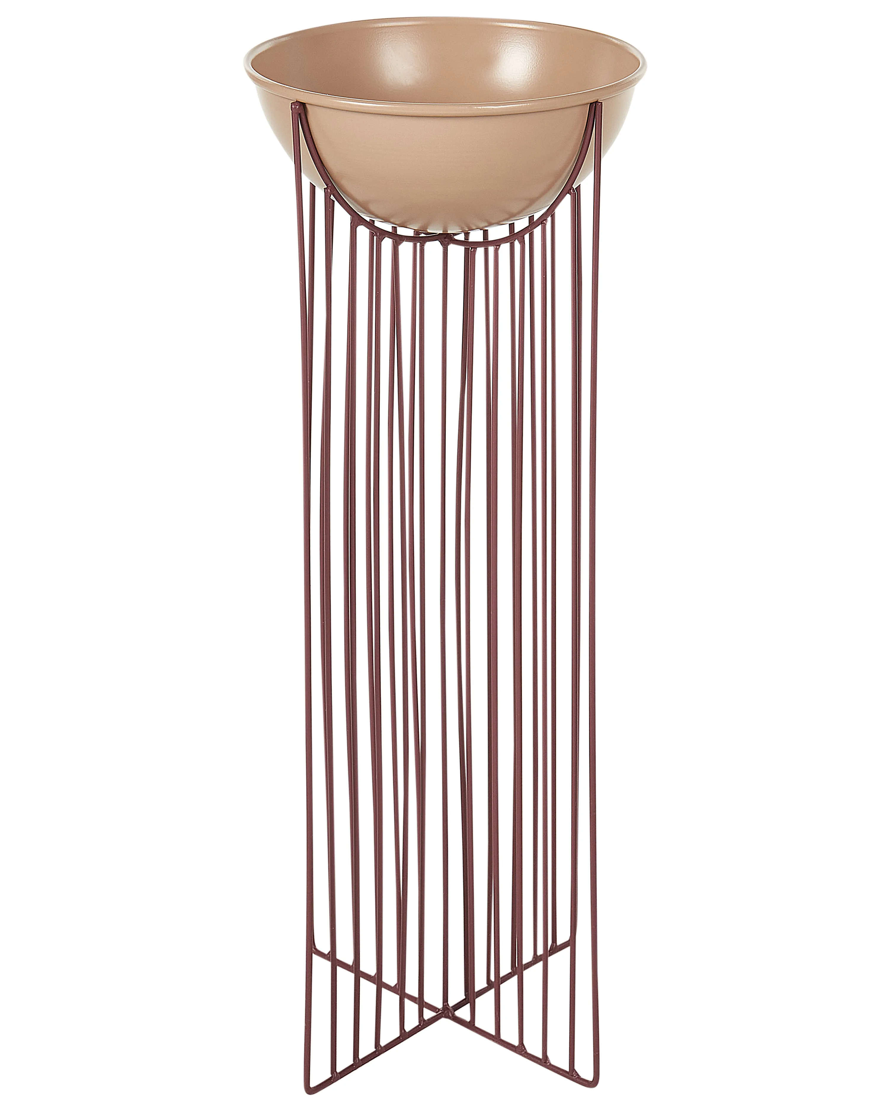 Set van 2 verhoogde bloempotten FICARIA Metaal 22 cm Roze