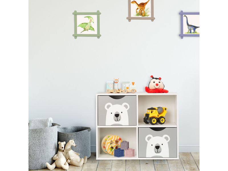 relaxdays Regal Bär, MDF / Kiefern Kinderregal