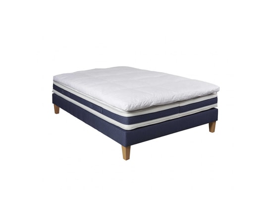SOMEO - Sur matelas Surmatelas prestige hôtellerie duvet s85 blanc 160 x 200