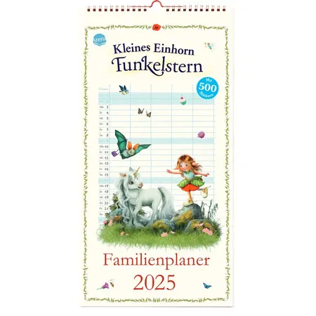Arena Kleines Einhorn Funkelstern. Familienplaner 2025