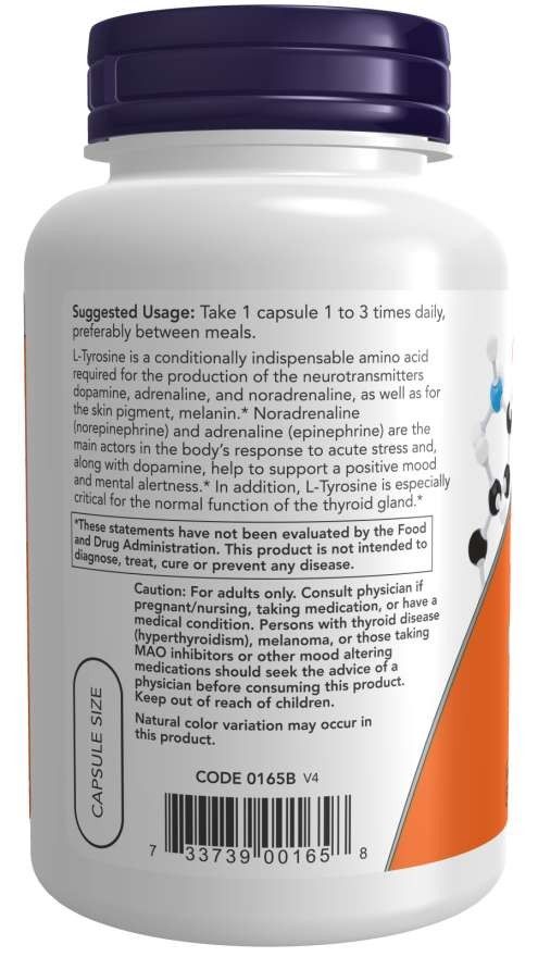 Now Foods L-Tyrosin 750 mg