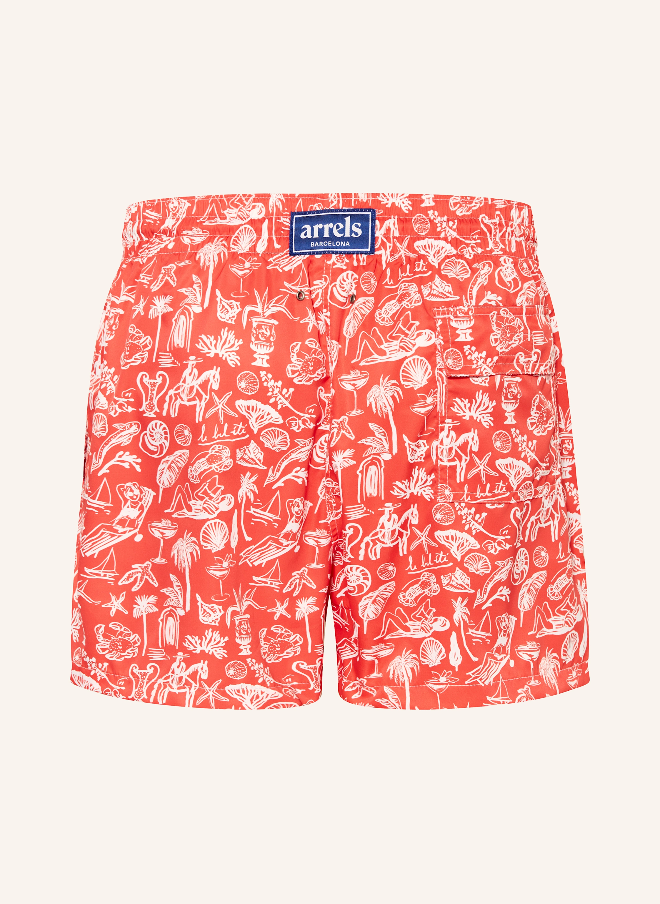 arrels BARCELONA Badeshorts RED LE BEL ETE × EDITH CARRON