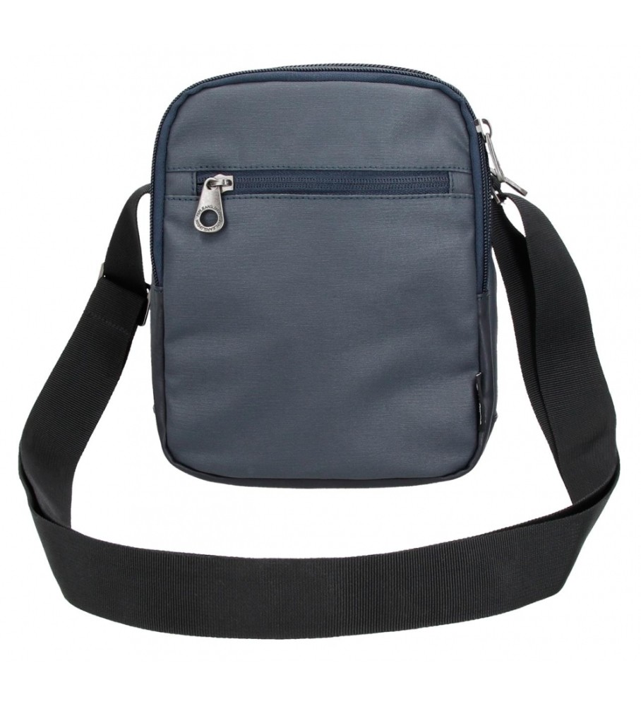 Bolsa de ombro Pepe Jeans Hatfield com dois compartimentos, azul marinho.