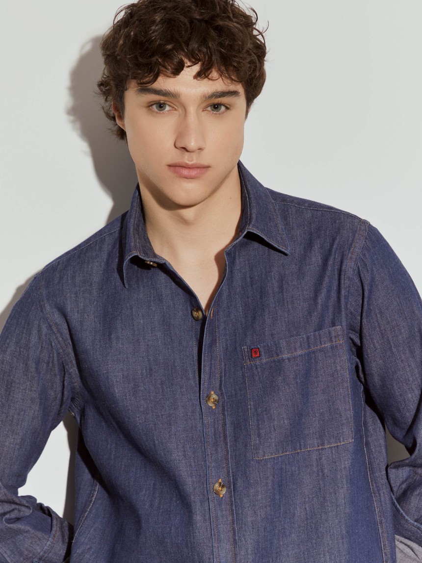 Camisa denim regular fit