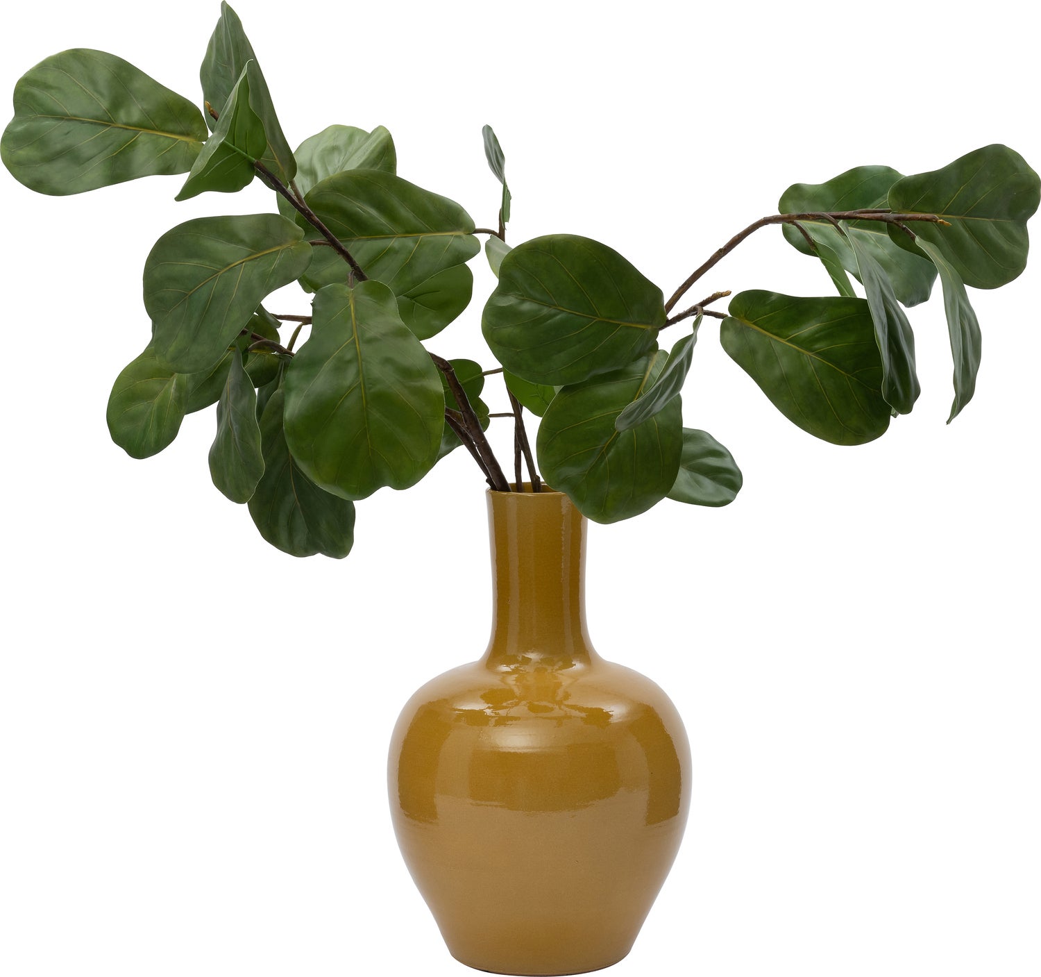 Intratuin vaas Leonor okergeel D 38 H 73 cm