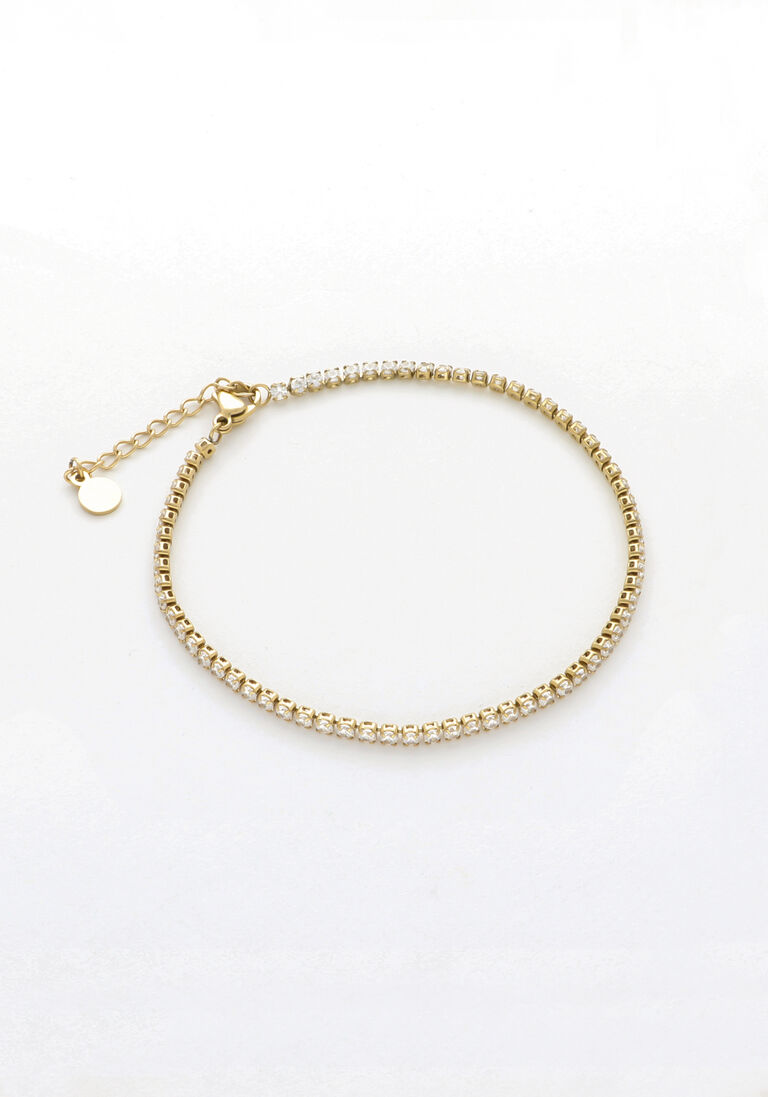 NOTRE-V gouden notre-v armband bracelet strass