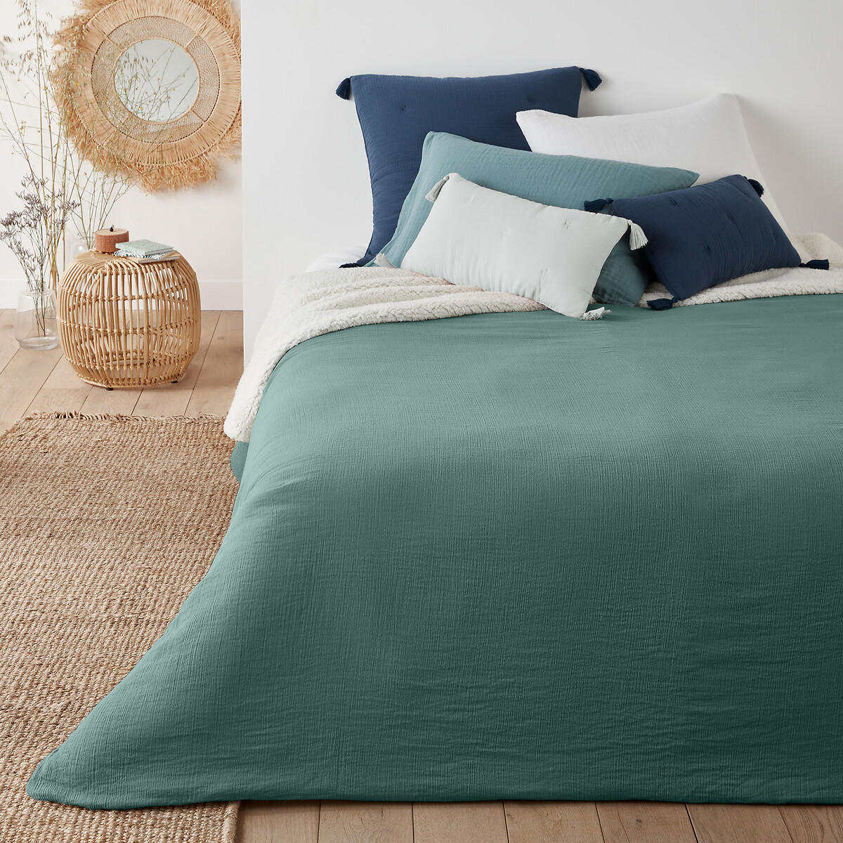 LA REDOUTE INTERIEURS<br>Effen bedprei em tetra/sherpa Kumla