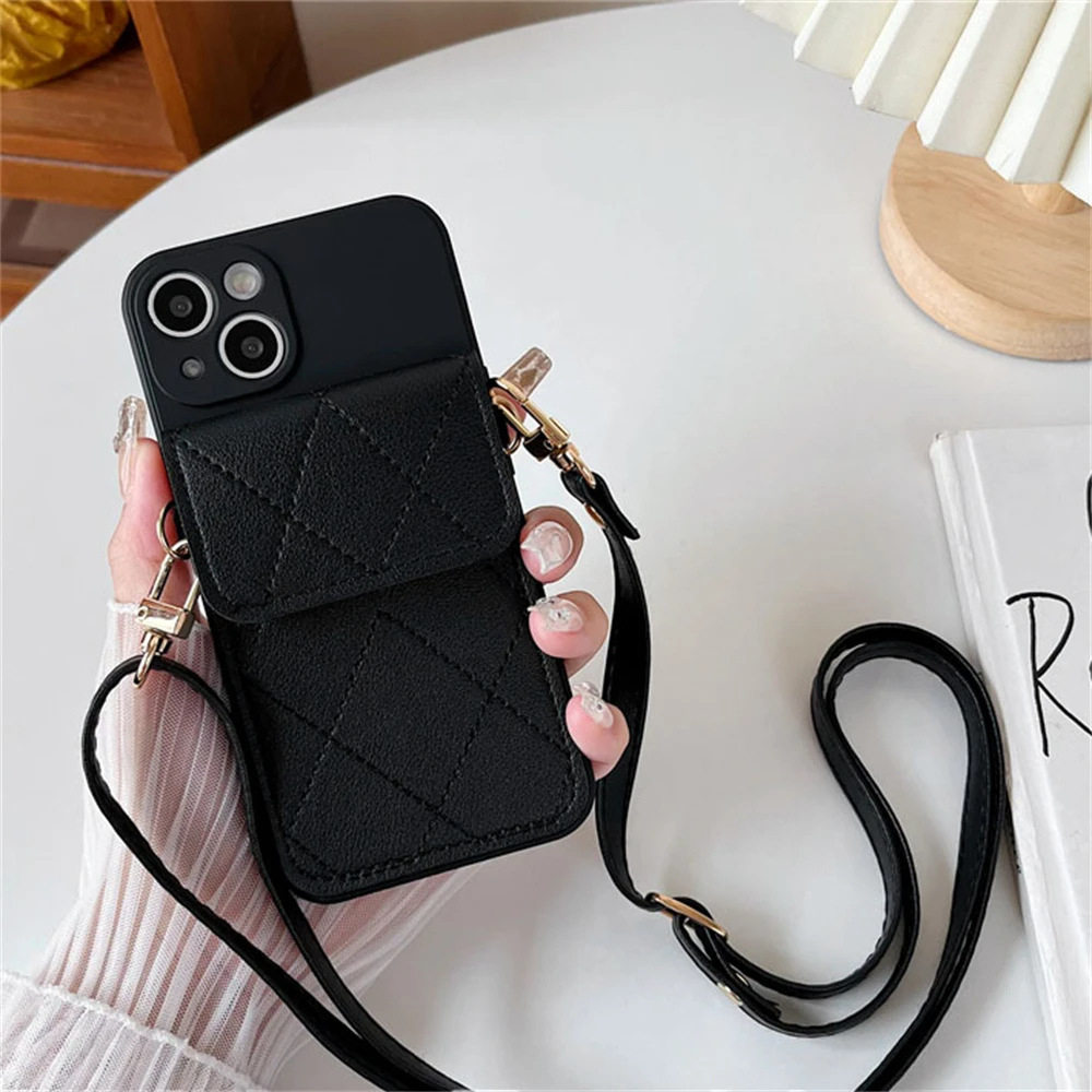 Samsung Galaxy S23 Ultra Necklace Hybrid Schutz Hülle mit Kartenfächer   Handykette (110cm) - Rosa
