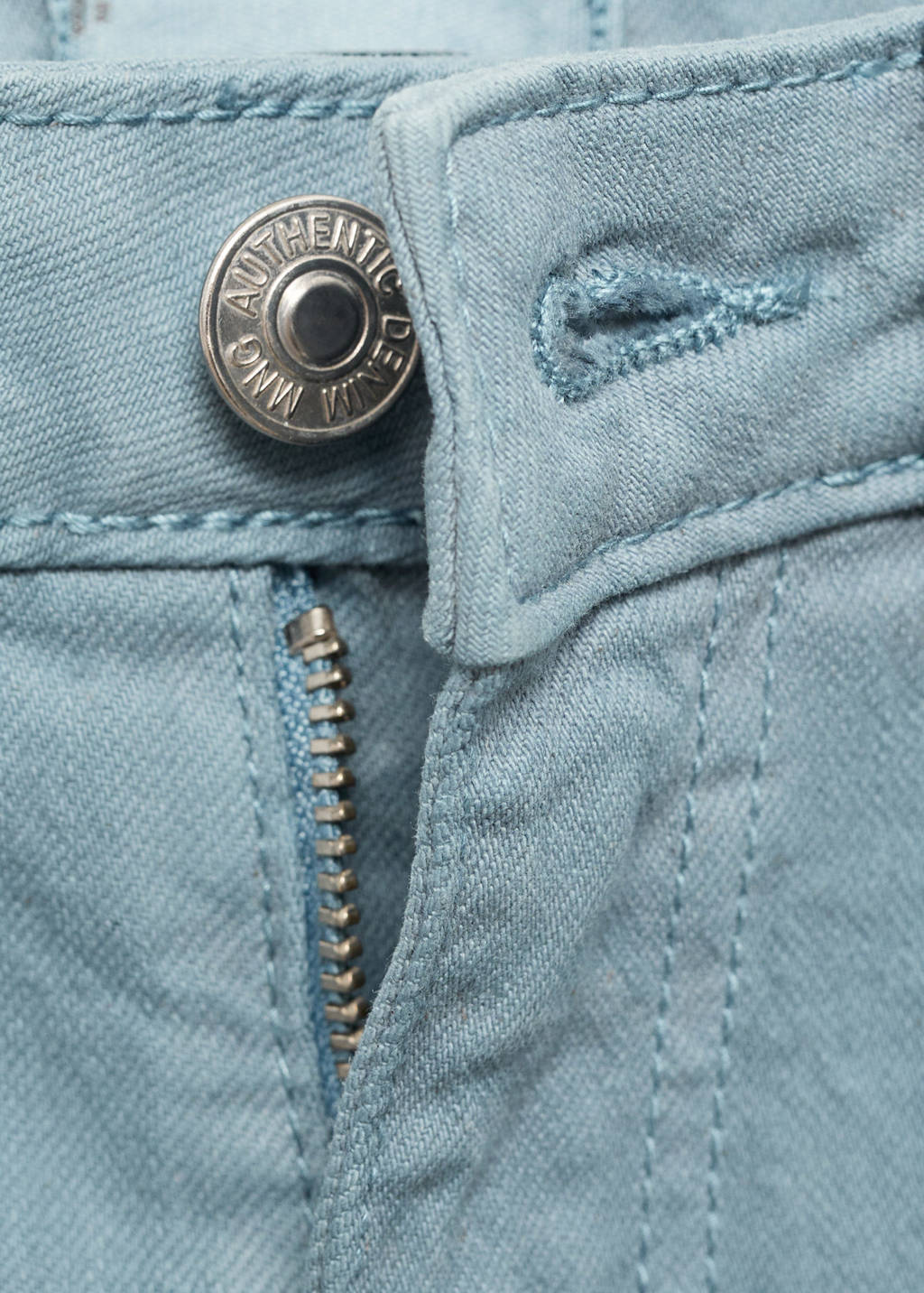 MANGO TEEN regular cargo broek blauw