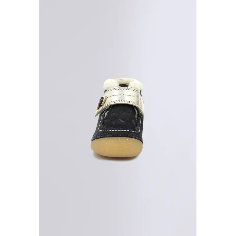 SO SCHUSS MARINE OR FANTAISIE BOTTILLONS Cuir Fille