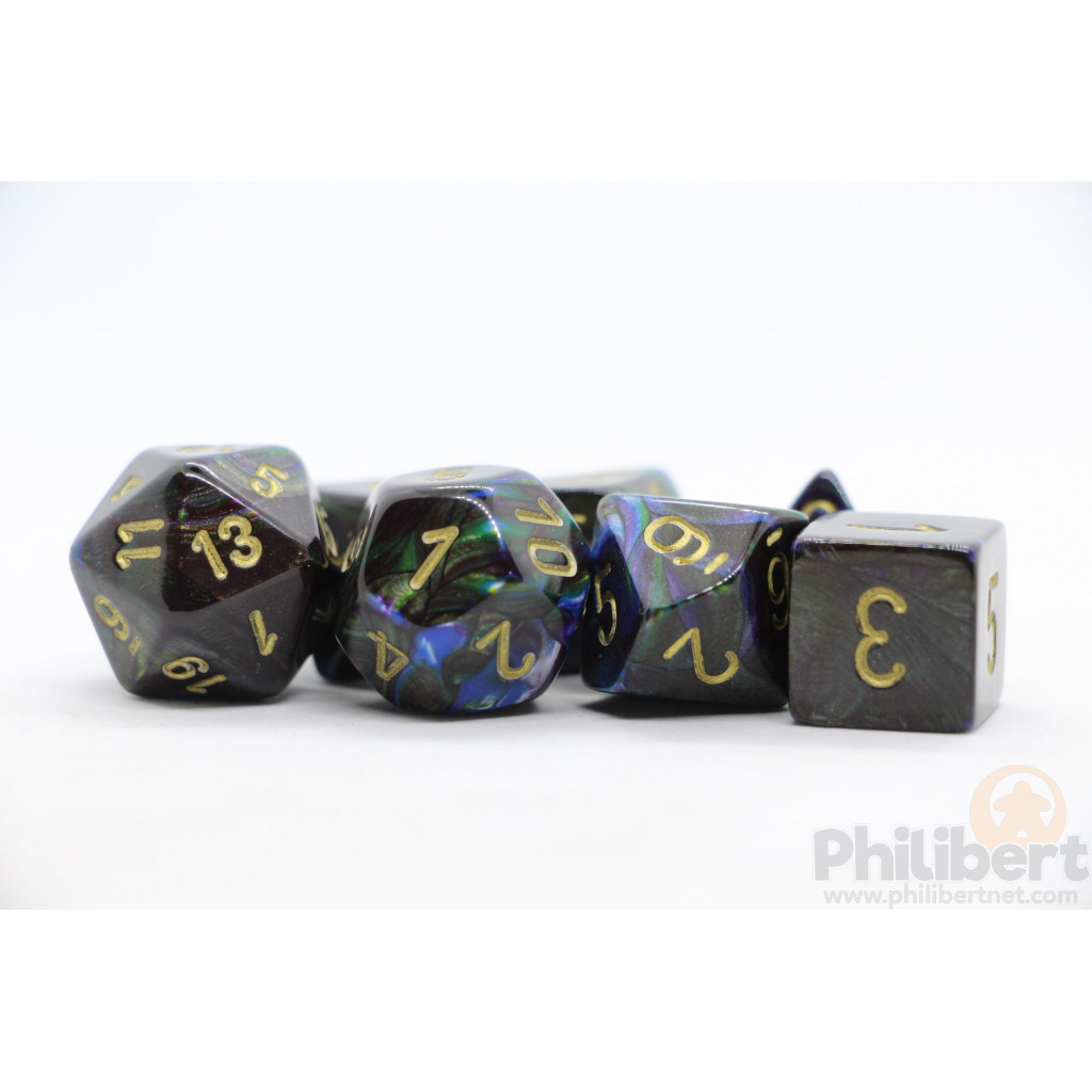 Set de 7 Dés JDR Chessex : Lustrous