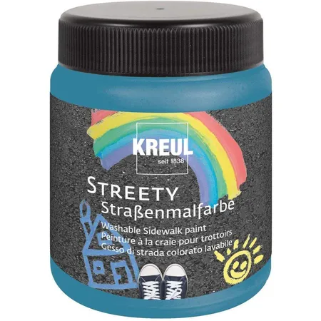KREUL Streety Straßenmalfarbe in Badelatschenblau, 200 ml