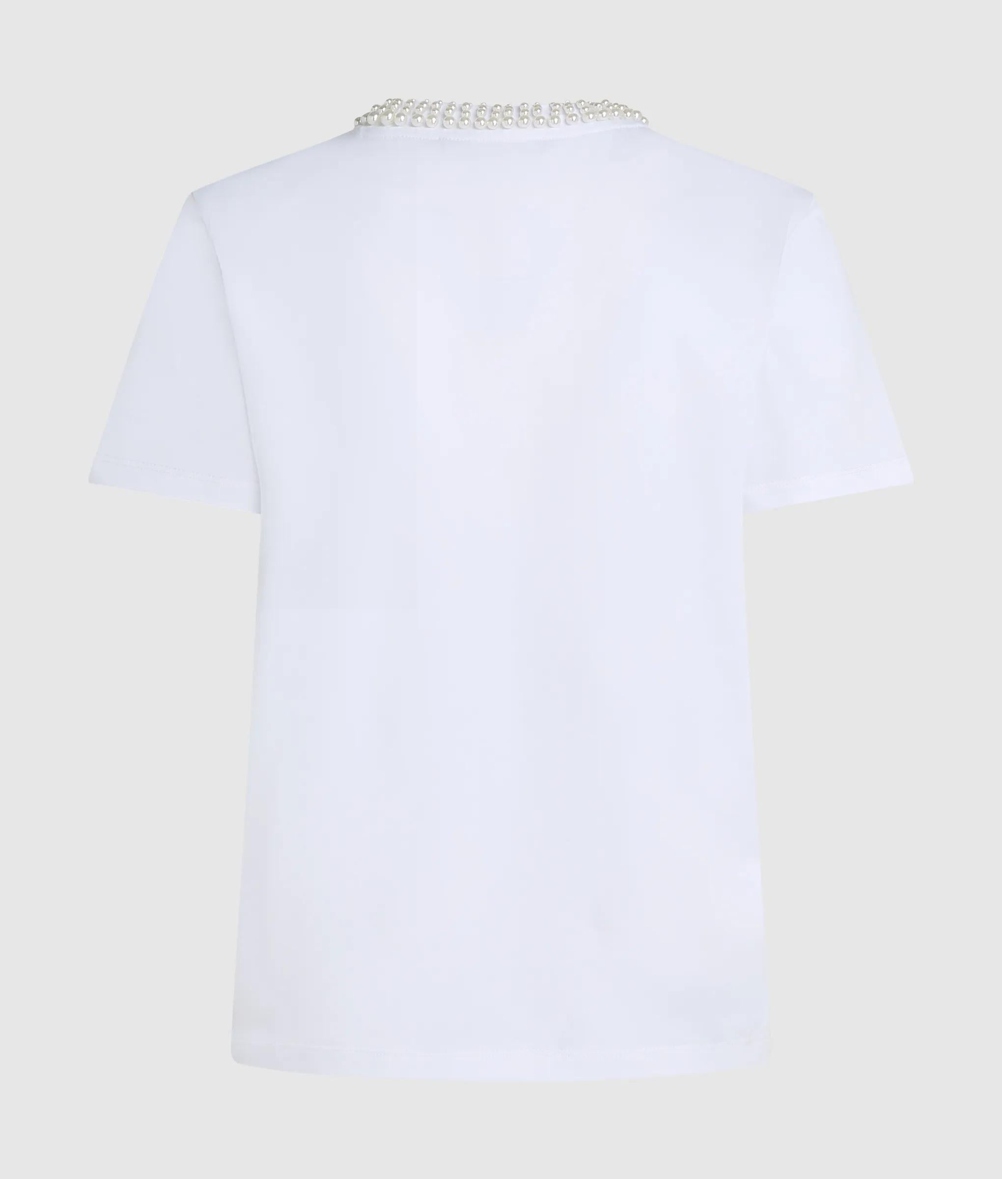 T-shirt met imitatieparels