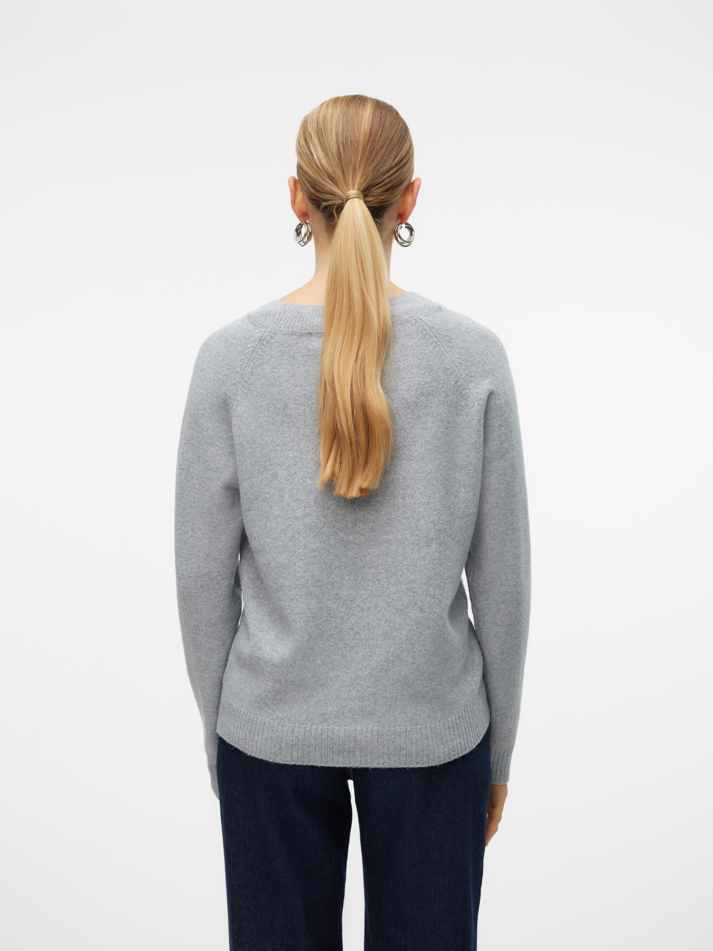 Vero Moda Rundhalspullover »VMDOFFY«, in melierter Optik
