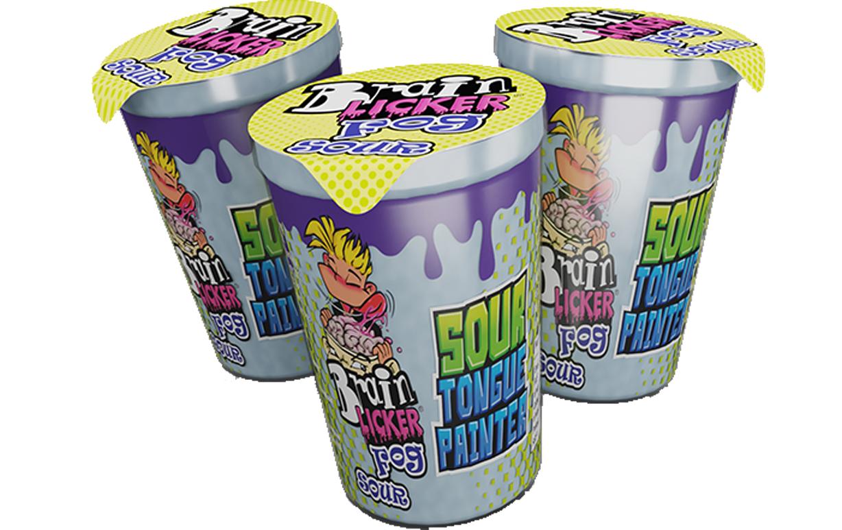 Brain Licker Zuckerwatte sauer 3 x 20 gKombination aus Zuckerwatte und saurem Geschmack