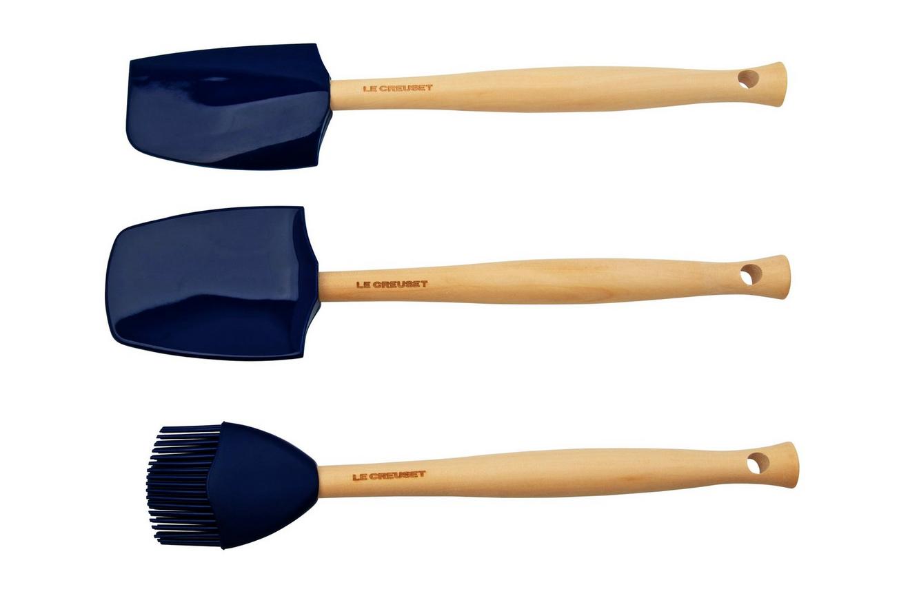 Le Creuset Premium siliconen spatelset 3-delig, azuur