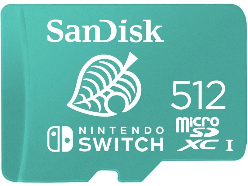 SanDisk microSDXC-Karte Nintendo Switch U3 512 GB Speicher für Ihre schönsten Nintendo-Abenteuer