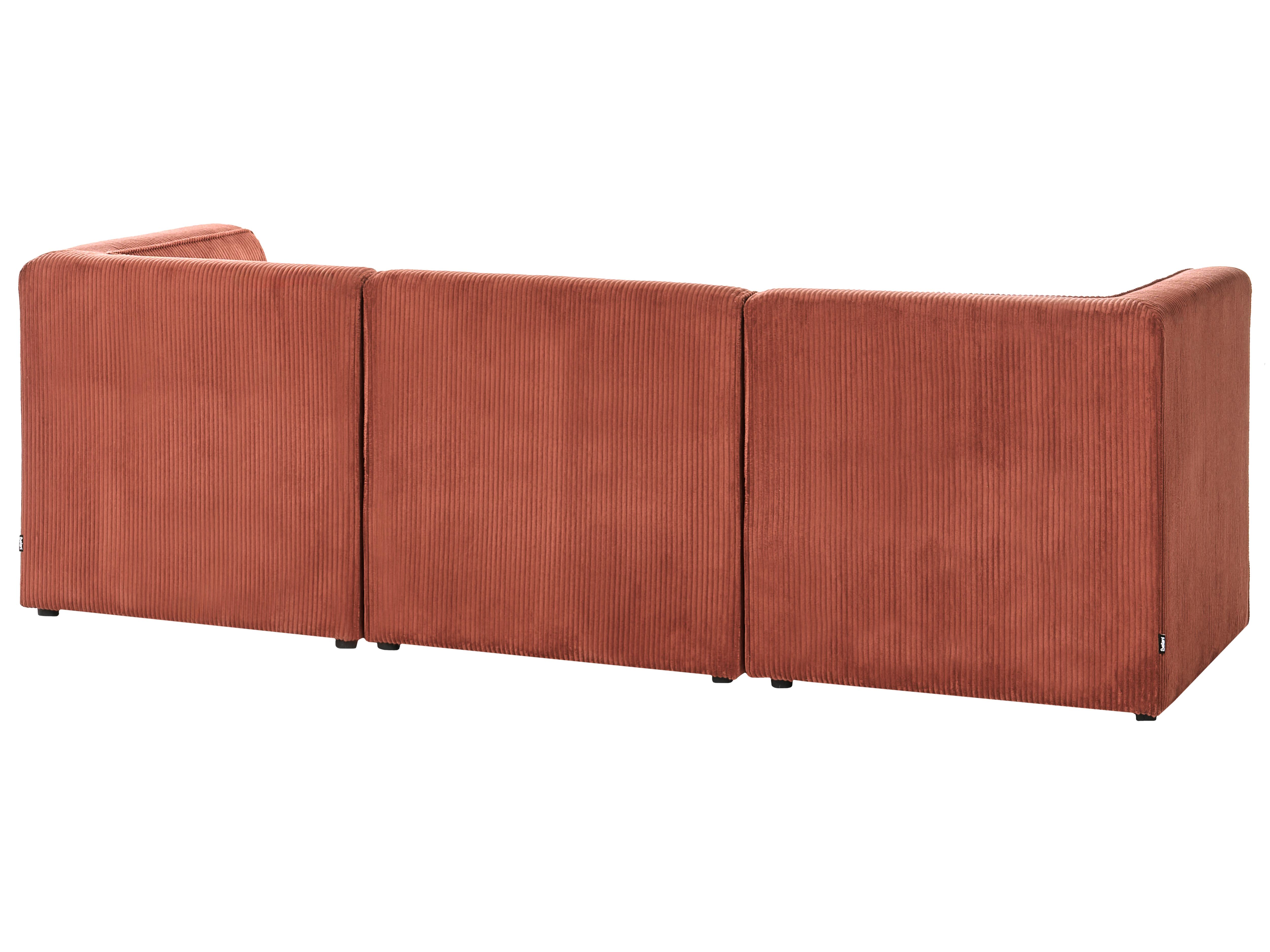 Modulaire hoekbank 4-zits LEMVIG Corduroy Goudbruin rechtszijdig
