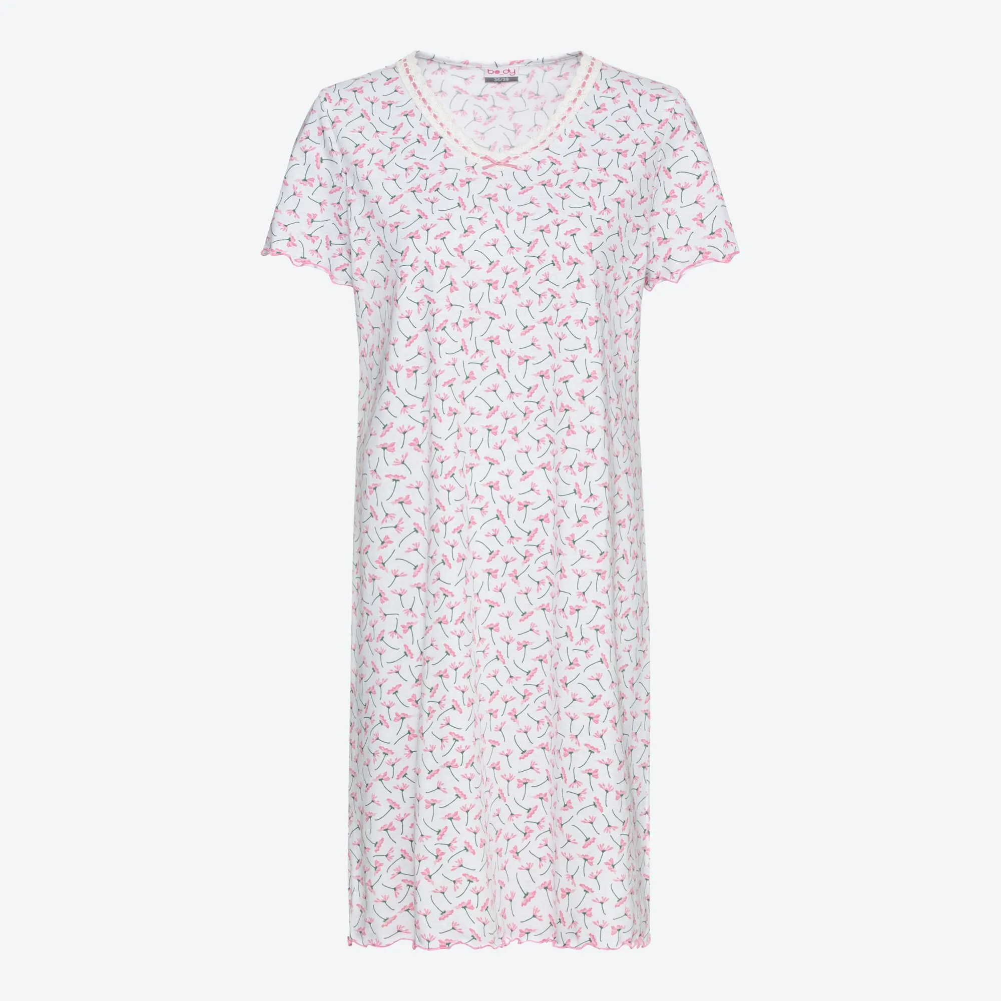 Damen-Nachthemd mit Blumenmuster