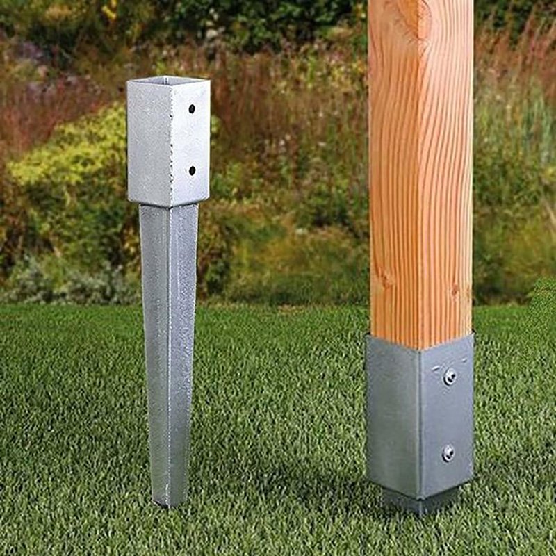 Paalhouder met punt 91x91x900mm