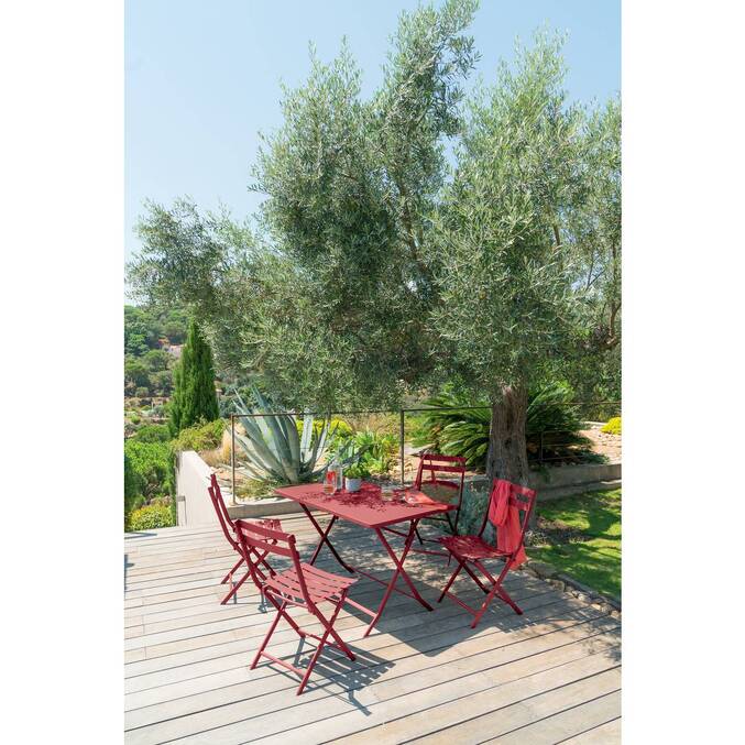 Chaise de jardin pliante GREENSBORO Groseille