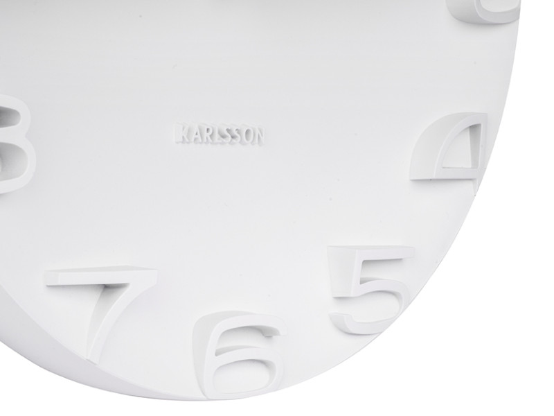 Wall Clock On The Edge KA5311GY Warm grey