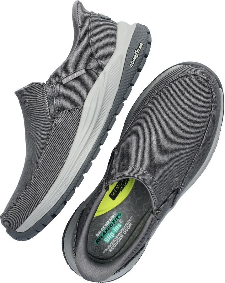 Skechers Hands Free Slip-Ins Meroe heren mocassin Grijs