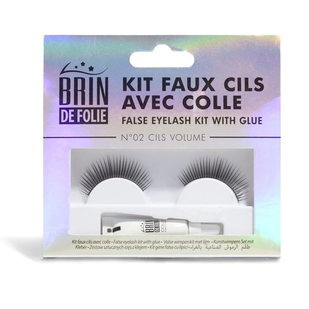 Kit faux cils magnétiques Brin de Folie N°01 longueur infinie noir