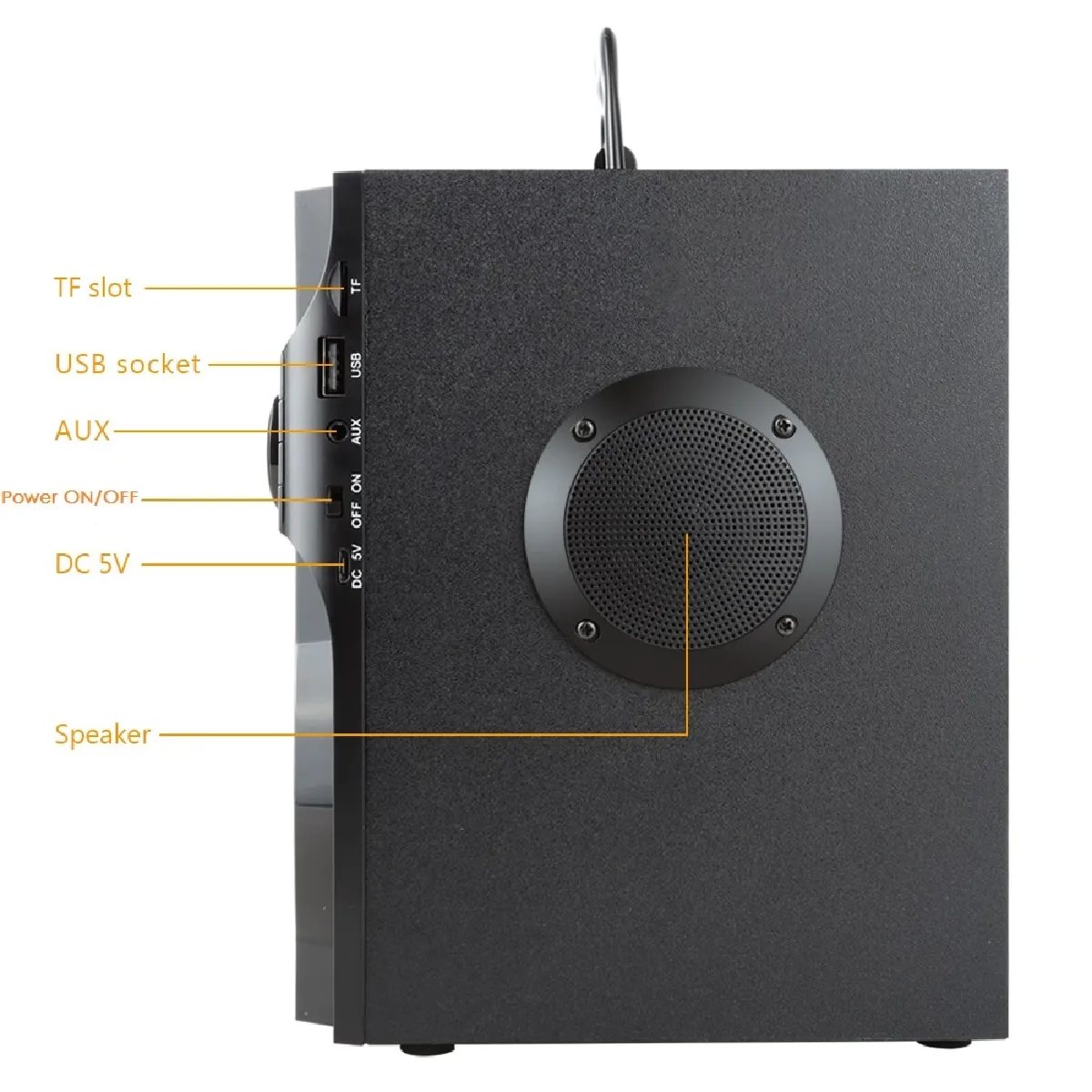 Universal Haut-parleur Bluetooth colonne - Noir