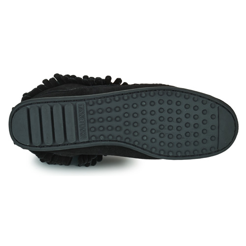 Minnetonka - DOUBLE FRINGE SIDE ZIP BOOT - Noir