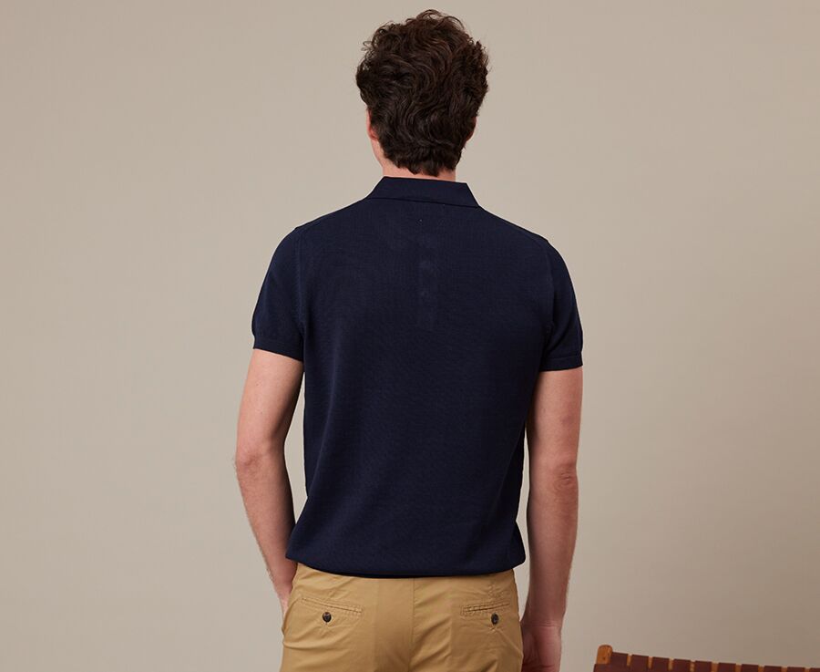 Polo homme marine - BRAIDEN