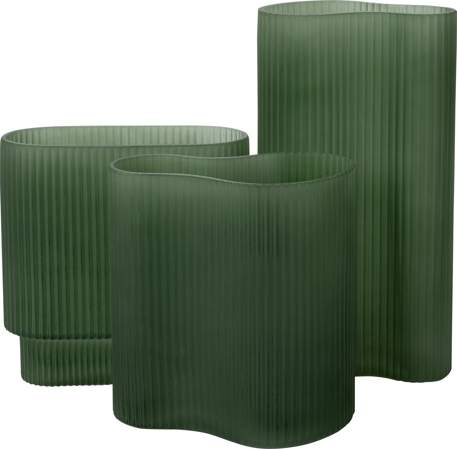 Intratuin vaas Anna groen 16 x 10 x 31 cm