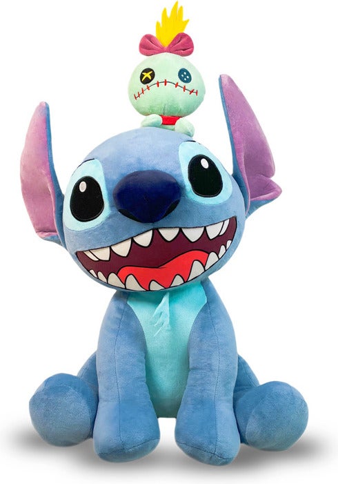 Disney knuffel Lilo & Stitch stitch met scrump blauw 40 x 30 x 49 cm