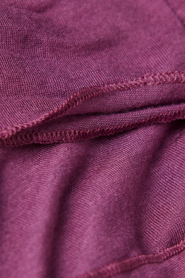 Camiseta de manga comprida com gola alta em cashmere modal ultraleve