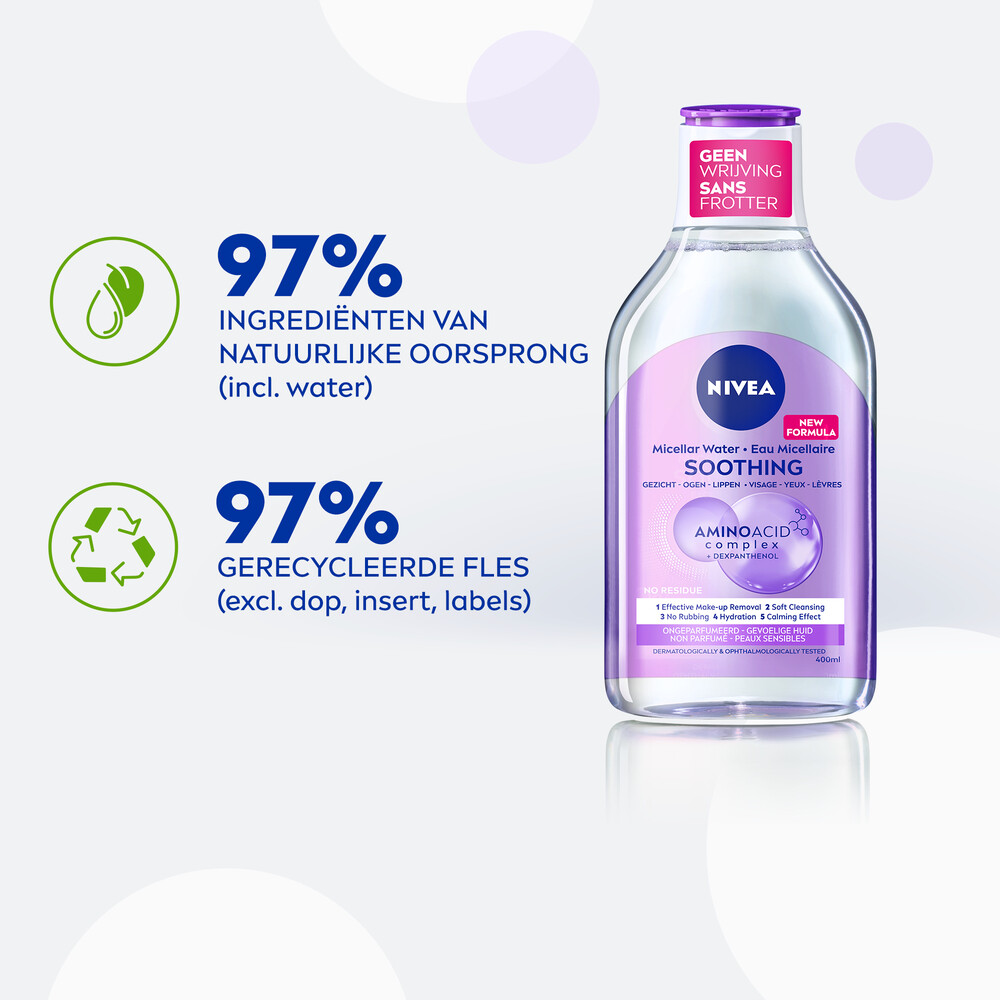 Nivea 0% Residu Micellair Water Gevoelige Huid400 ml