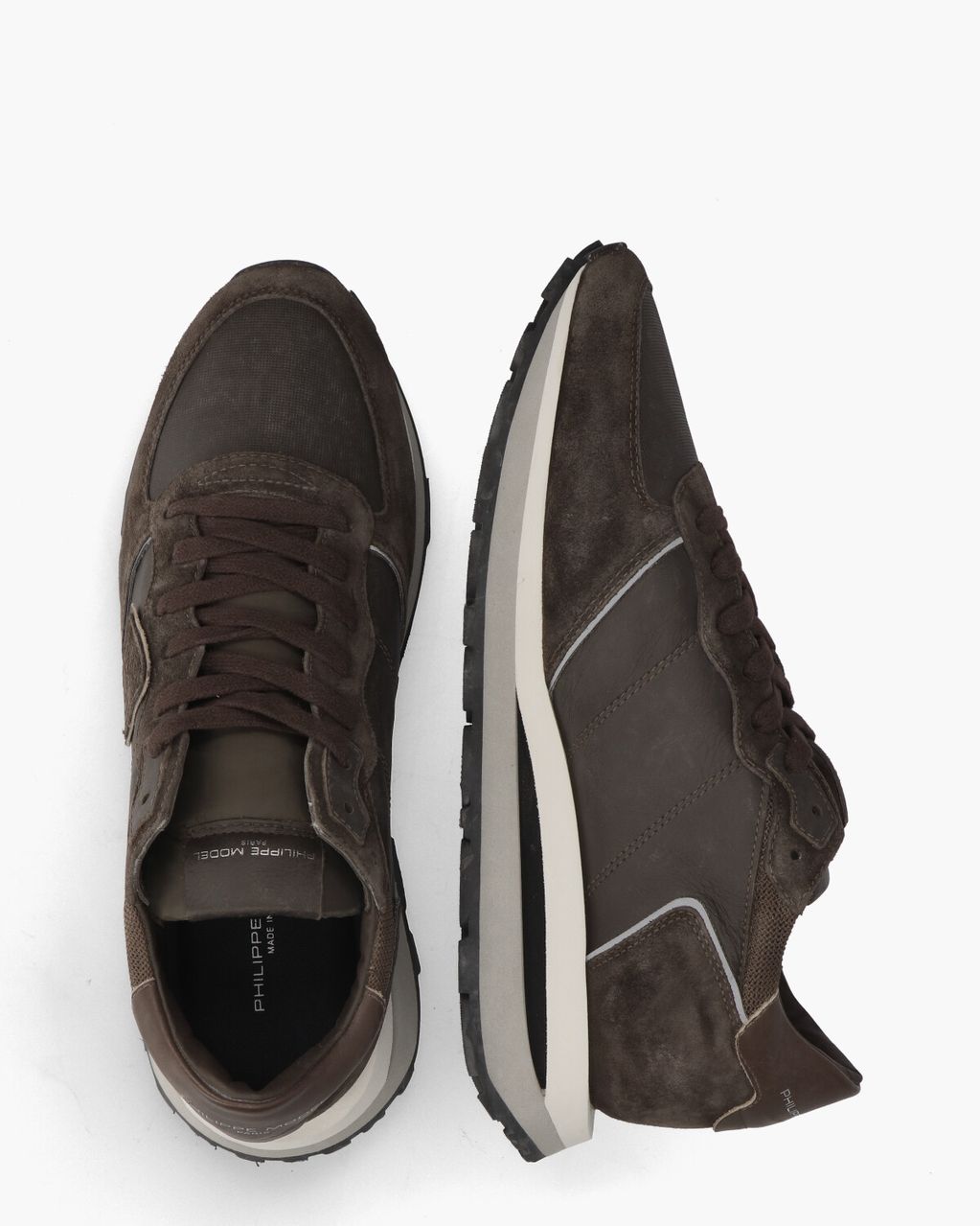 Philippe Model Tropez Haute Donkerbruin Herensneakers