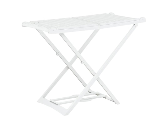 VIDAXL - étendoir à linge pliable blanc plastique