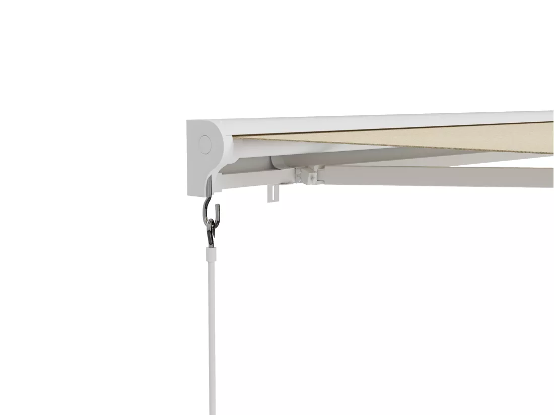 Store banne motorisé avec semi-coffre 5 x 3 m - beige - COFANA