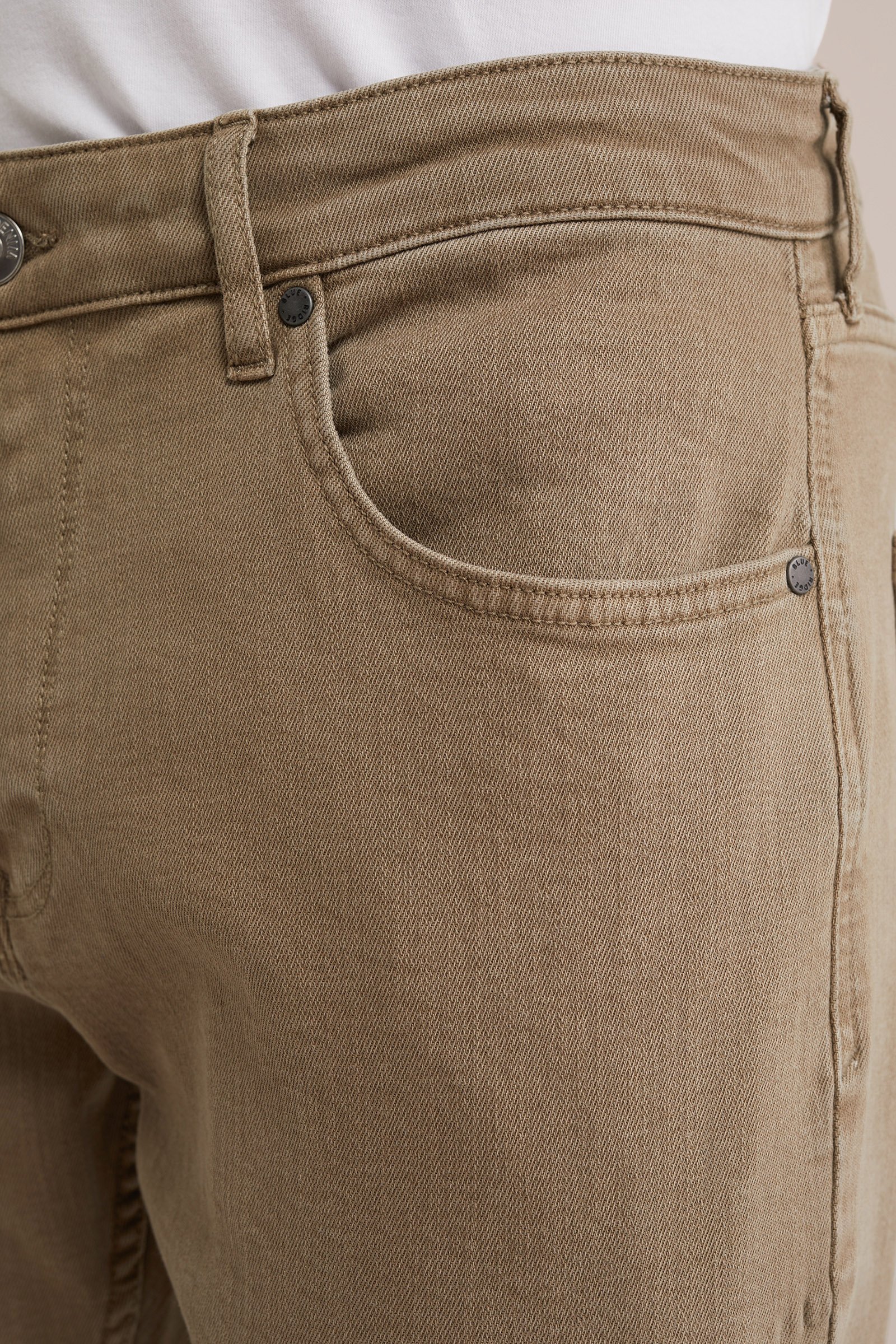 regular fit jeans met medium stretch Blue Ridge Grijsgroen