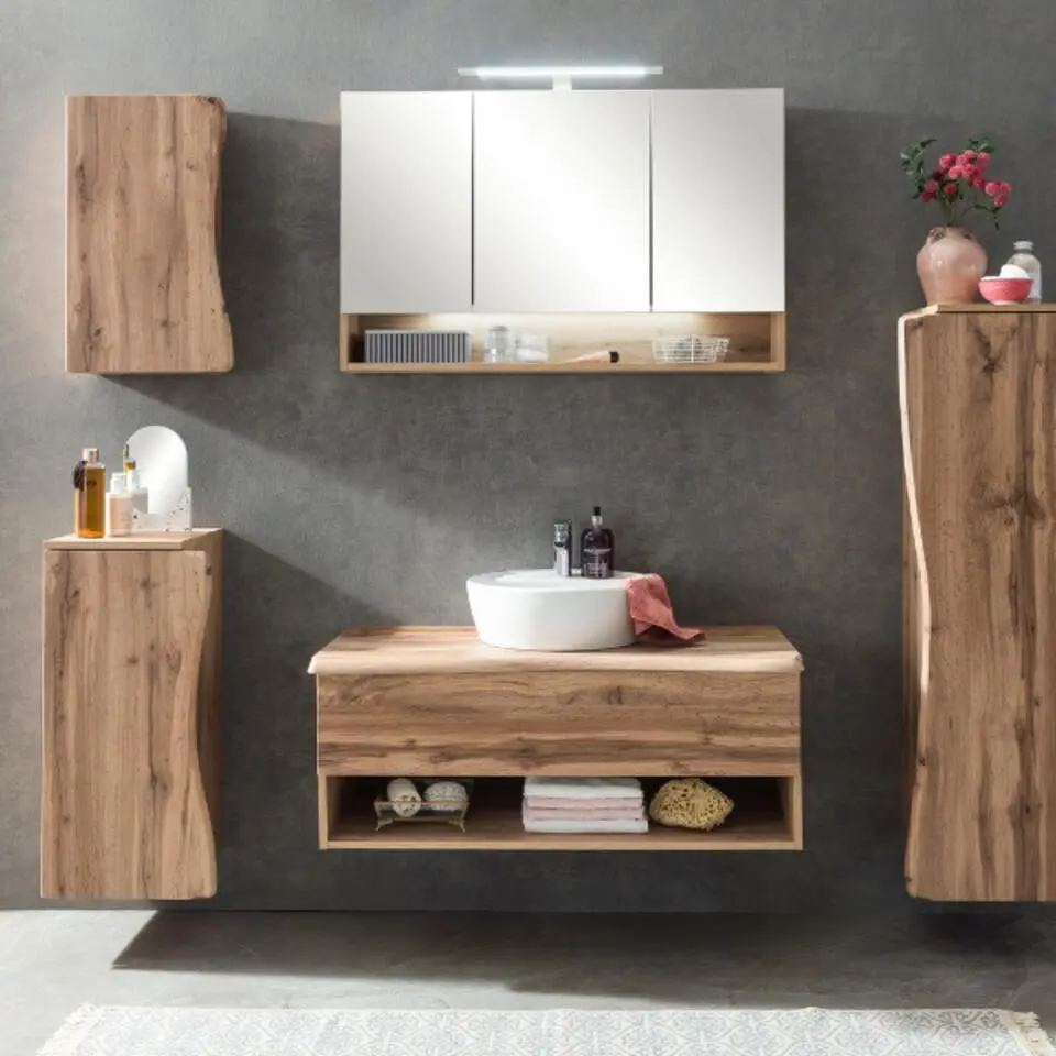 Badkamerkast Karan 37cm 1 deur - eik