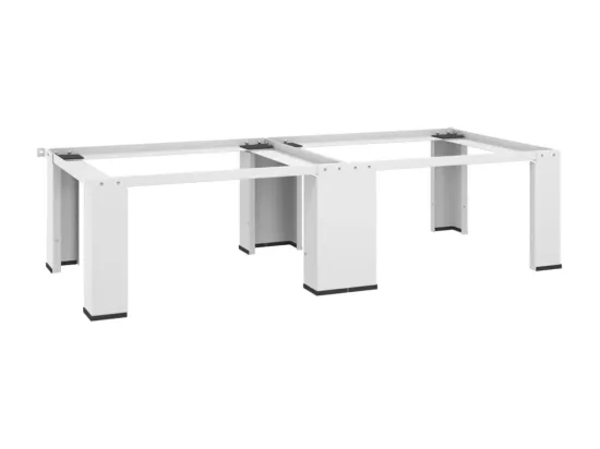 Socle double pour lave-linge et sèche-linge Blanc