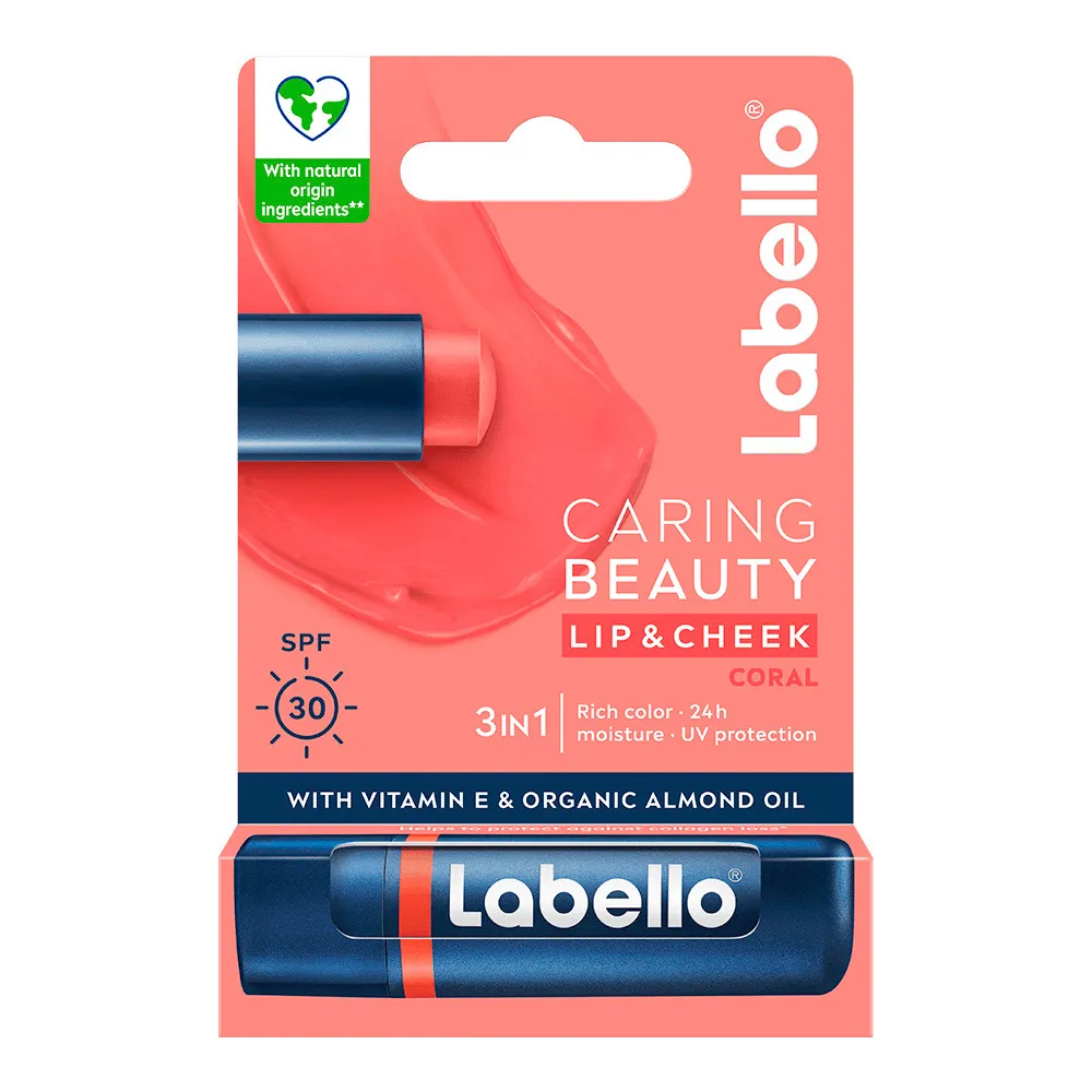 Labello Caring Beauty Coral Nude - 4,8 g.