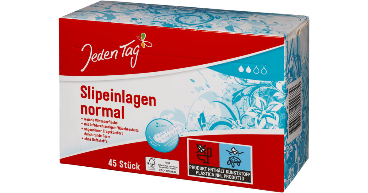 Jeden Tag Slipeinlagen Normal Supersoft 50er-Packung