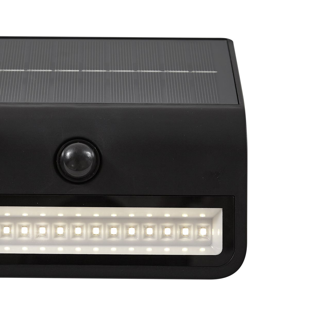 Buiten wandlamp zwart incl. LED IP54 met bewegingsensor solar - Floody