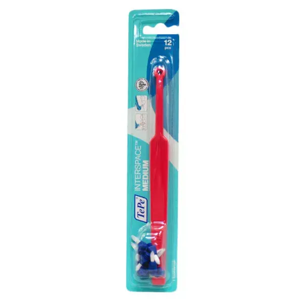 TePe Interspace Brosse à Dents Medium + 12 têtes