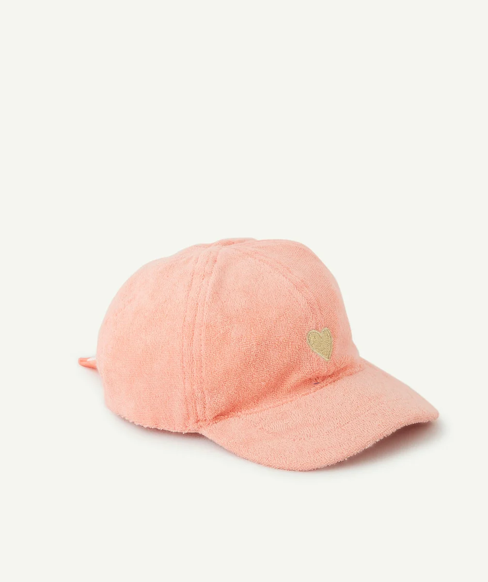 CASQUETTE BÉBÉ FILLE ROSE MATIÈRE ÉPONGE